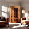 JL9101 - 1 Person Far Infrared Sauna Indoor in Okoume & Hemlock Wood