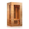 JL9101 - 1 Person Far Infrared Sauna Indoor in Okoume & Hemlock Wood